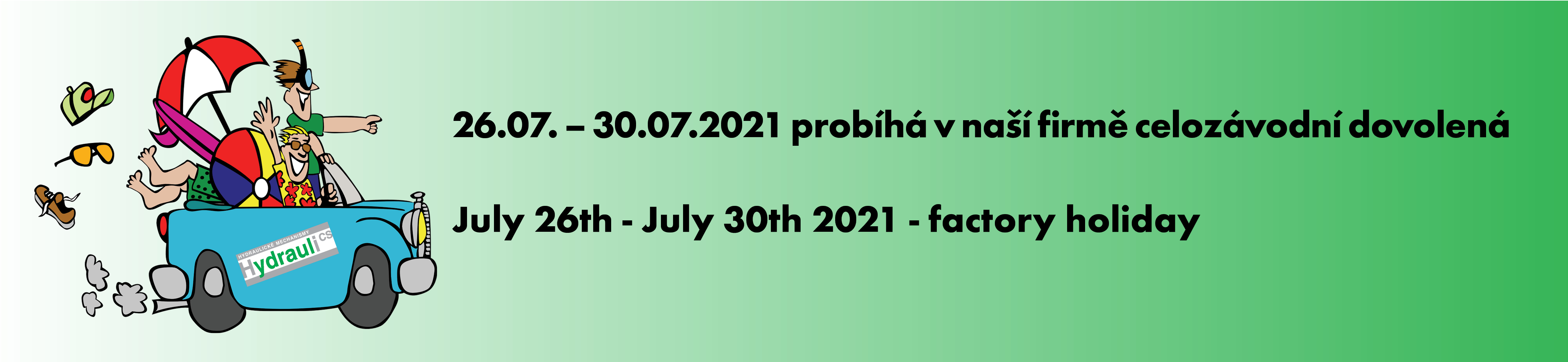 Celozávodní dovolená 2021