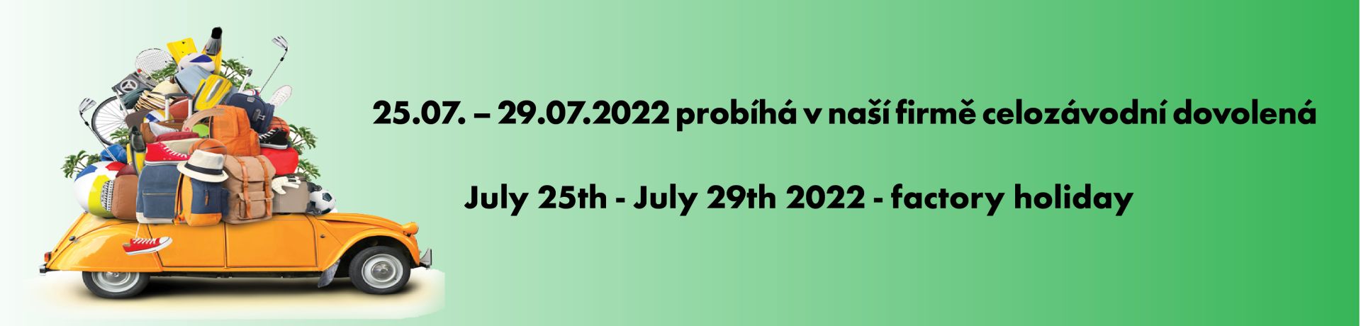 Celozávodní dovolená 2022